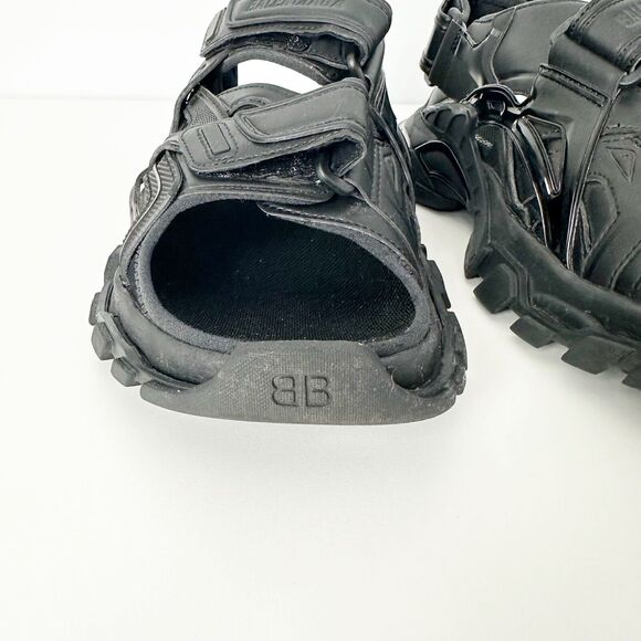 Balenciaga Black Track Runner Slide Sandals - Picture 4 of 11